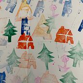 Meu projeto do curso: Técnicas de estampagem para crianças. Traditional illustration, Arts, Crafts, Fine Arts, Printing, Children's Illustration, and Creating with Kids project by Jeannine Trévidic - 05.07.2024
