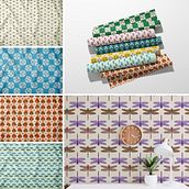 Insect Surface Pattern Collection. Un progetto di Pattern design, Illustrazione digitale e Textile Design di Jessica Sample - 05.05.2024