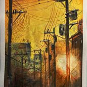 Mi proyecto del curso: Pintura expresiva con acuarela: crea ilustraciones cautivadoras. Een project van  Beeldende kunst, Schilderij y Aquarelschilderen van Adrián Darago - 07.05.2024