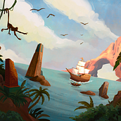 Mi proyecto del curso: Concept Art: introducción al diseño de escenarios. Traditional illustration, Film, Video, TV, Animation, Digital Illustration, Video Games, Concept Art, and Game Design project by Sait Nava - 05.07.2024