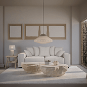 3D Furniture Visualization: Living rooms. 3D Design, Modelagem 3D, e Design e fabricação de móveis projeto de Virginia Schuk - 09.05.2024