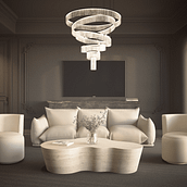 3D Furniture Visualization: Dark Living rooms. Modelagem 3D, 3D Design, e Design e fabricação de móveis projeto de Virginia Schuk - 09.05.2024