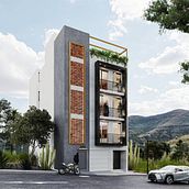"VILLA DEL BOSQUE" RESIDENTIAL BUILDING Ein Projekt aus dem Bereich ArchVIZ, Architektur und Digitale Architektur von antony_carbajal5 - 29.04.2024