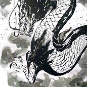 Meu projeto do curso: Ilustração em nanquim com influência japonesa. Ilustração tradicional, Desenho e Ilustração com tinta projeto de vitorccavalcante0211 - 10.05.2024