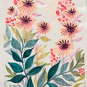 My project for course: Artistic Floral Watercolor: Connect with Nature. Painting, Watercolor Painting, Botanical Illustration, Floral, Plant Design, and Traditional illustration project by creatorpiku - 05.09.2024