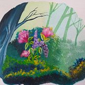 Mi proyecto del curso: Ilustración de paisajes de fantasía con acuarela y gouache. Fine Arts, Painting, Watercolor Painting, Naturalistic Illustration, and Gouache Painting project by Rebeca Artiga - 05.10.2024
