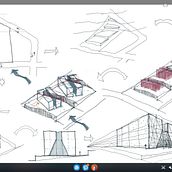 Meu projeto do curso: Sketching arquitetônico: pensando com papel e caneta. Un proyecto de Arquitectura, Bocetado, Dibujo, Ilustración arquitectónica, Sketchbook y Diseño de espacios de Gustavo Rosadas - 11.05.2024