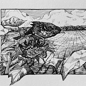 My project for course: Dip Pen and Ink Illustration: Capturing The Natural World. Sketching, Drawing, Artistic Drawing, Sketchbook, Ink Illustration, and Naturalistic Illustration project by horsenettle - 05.12.2024