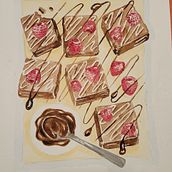 Mi proyecto del curso:  Ilustración gastronómica con acuarela . % charomcarande tarafından hazırlanan Geleneksel illüstras, on, Güzel sanatlar, Tablo, Sulubo, Ve a Resim projesi - 05.12.2024