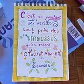 Mon projet du cours : Initiation au doodling créatif et au lettering manuel. Un proyecto de Ilustración tradicional, Lettering, Dibujo, H y lettering de Cécile Camatte - 12.05.2024