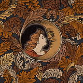 Patrón/Pattern "Girl and Moon". Un proyecto de Ilustración tradicional, Diseño, Dibujo artístico, Dibujo digital, Pattern Design, Patronaje y confección			 de Noelia Duarte - 12.05.2024