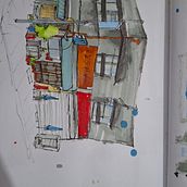 Meu projeto do curso: Desenho arquitetônico expressivo com marcadores coloridos. Un progetto di Bozzetti, Disegno, Illustrazione architettonica, Sketchbook e Illustrazione con inchiostro di Aysha Rodrigues - 12.05.2024