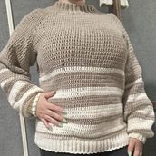 Mi proyecto del curso: Top-down: prendas a crochet de una sola pieza. Fashion Design, Fiber Arts, DIY, Crochet, and Textile Design project by Noemí Ernst - 05.09.2024