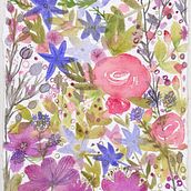 Mi proyecto del curso: Acuarela floral: conecta con la naturaleza. Un progetto di Illustrazione tradizionale, Pittura, Pittura ad acquerello e Illustrazione botanica di tallerabierto_ - 13.05.2024