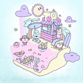 My project for course: Designing Kawaii Worlds: Spread Joy Through Illustration. Character Design, Digital Illustration, Manga, and Children's Illustration project by Arielle Polinger - 05.13.2024