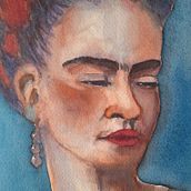Mi proyecto del curso: Retrato artístico en acuarela. Fine Arts, Painting, Watercolor Painting, and Portrait Drawing project by Soriana Montiel - 05.13.2024