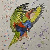 Terzo dipinto. Un proyecto de Ilustración tradicional, Pintura a la acuarela, Dibujo realista e Ilustración naturalista				 de ericfotokkio - 13.05.2024