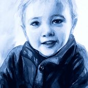 My project for course: Artistic Portrait with Watercolors. Fine Arts, Painting, Watercolor Painting, and Portrait Drawing project by Guylaine - 05.13.2024