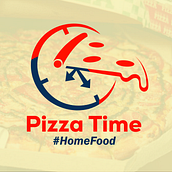 Logotipo - Pizza Time. Br, ing, Identit, Design, Graphic Design, Marketing, Naming, Social Media, and Social Media Design project by Cesar Morales - 11.29.2023