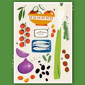 Mediterranean cusine. Un projet de Illustration numérique, Illustration traditionnelle , et Décoration de Leticia Guitarte Catalán - 14.05.2024