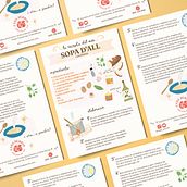 Receta Sopa d'all. Un projet de Design graphique, Illustration traditionnelle, Illustration numérique et Illustration éditoriale de Leticia Guitarte Catalán - 03.02.2024