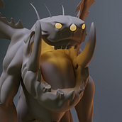 Darksiders Genesis Creature Fanart. Projekt z dziedziny 3D,  Modelowanie 3D, Gr, komputerowe, Concept art i Projektowanie postaci 3D użytkownika Juan Cruz Munin - 14.05.2024