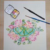 Mi proyecto del curso: Dibujo y composición naturalista en acuarela. Traditional illustration, Drawing, Watercolor Painting, and Naturalistic Illustration project by yenny santos - 05.11.2024