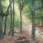 Mein Abschlussprojekt für den Kurs: Verträumte Aquarell-Landschaften: Halte Licht fest. Painting, and Watercolor Painting project by elke_bro - 05.15.2024