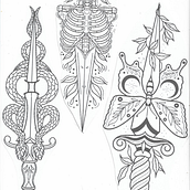 Meu projeto do curso: Como desenhar uma tatuagem. Traditional illustration, and Tattoo Design project by samira Trucolo Angonese - 05.16.2024