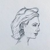 Mi proyecto del curso: Sketchbook de retrato: explora el rostro humano. Sketching, Drawing, Portrait Drawing, Artistic Drawing, and Sketchbook project by Maria Laura Torrado - 05.16.2024
