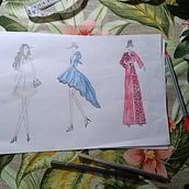 Mi proyecto del curso: Ilustración de bocetos de moda. Traditional illustration, Sketching, Fashion Design, Digital Drawing, and Fashion Illustration	 project by Mirta Domínguez - 05.17.2024