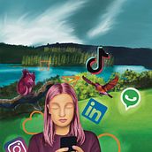 Mi proyecto del curso: Procreate: técnicas de ilustración creativa. Un proyecto de Ilustración tradicional, Ilustración digital y Dibujo digital de Pumutxa Community Manager - 18.05.2024