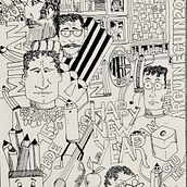 My working thoughts. Traditional illustration, Writing, Comic, Stor, board, Ink Illustration, Narrative, Non-Fiction Writing, and Drawing project by MASSIMO PADULA - 05.19.2024