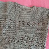 Mon projet du cours : Introduction aux rangs courts de crochet pour vêtements. Fashion Design, Fiber Arts, DIY, and Textile Design project by Racim MOKHTARI - 05.19.2024