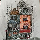 Mi proyecto del curso: Dibujo arquitectónico expresivo con marcadores de colores. Sketching, Drawing, Architectural Illustration, Sketchbook & Ink Illustration project by Alvaro De Pedro Cabrera - 05.19.2024