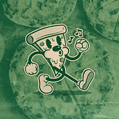 Mr Slice - Cartoon Character. Character Design, Br, ing, Identit, Graphic Design, and Digital Illustration project by Guilherme Bini Gomes da Silva - 05.19.2024