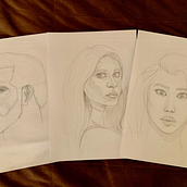 Mi proyecto del curso: Sketchbook de retrato: explora el rostro humano. Sketching, Drawing, Portrait Drawing, Artistic Drawing, and Sketchbook project by Abigail Castro Ramírez - 05.19.2024