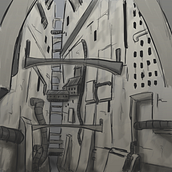 Mi proyecto del curso: Concept Art: introducción al diseño de escenarios. Un proyecto de Ilustración tradicional, Cine, vídeo, televisión, Animación, Ilustración digital, Videojuegos, Concept Art y Diseño de videojuegos de Juan Felipe Yanten - 02.06.2024