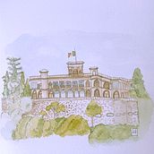 My project for course: Watercolor Painting: Color Lively Scenery and Environments. Fine Arts, Painting, Drawing, and Watercolor Painting project by Steph W - 05.16.2024