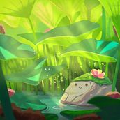 My project for course: Atmospheric Scenes in Procreate: Paint with Color and Light. Un progetto di Illustrazione digitale di Little Lan - 17.05.2024