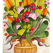 My project for course: Floral Illustration with Gouache Paint. Digital Illustration, Botanical Illustration, and Gouache Painting project by creatorpiku - 05.19.2024