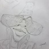 Meu projeto do curso: Retrato em caricatura com grafite. Traditional illustration, Drawing, and Portrait Drawing project by Gustavo Bissolli - 05.20.2024