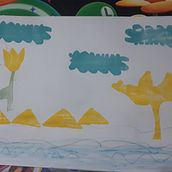 Mi proyecto del curso: Técnicas de estampación para niños. Traditional illustration, Arts, Crafts, Fine Arts, Printing, Children's Illustration, and Creating with Kids project by veronicadoliva - 05.20.2024