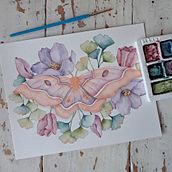 My project for course: Naturalist Illustrations with Watercolors: Drawing and Composition. Traditional illustration, Drawing, Watercolor Painting, and Naturalistic Illustration project by jennfrys_1 - 05.20.2024