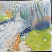 Meu projeto do curso: Pintura de paisagens realistas com aquarela. Fine Arts, Painting, Sketching, Watercolor Painting, and Naturalistic Illustration project by sofia_97 - 05.20.2024
