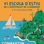 VI Escola d'estiu de L'Hospitalet de Llobregat. Un projet de Design graphique de Alberto Moreno García - 15.05.2018