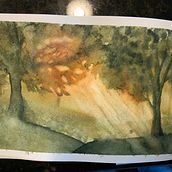 My project for course: Dreamy Watercolor Landscapes: Paint with Light. Un proyecto de Pintura y Pintura a la acuarela de rachaelmbrower - 21.05.2024
