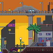 Pixel Art City. Game Design, Graphic Design, Video Games, and Pixel Art project by Kevin MacLeod - 05.12.2024