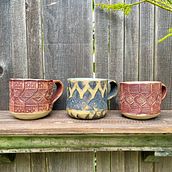 My project for course: Stamp Making for Textured Pottery. Arts, Crafts, Fine Arts, Decoration, Ceramics, and DIY project by Halle Evans - 05.22.2024
