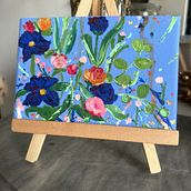 Mi proyecto del curso: Pintura floral expresiva con acrílicos. Fine Arts, Painting, Acr, lic Painting, and Botanical Illustration project by Alejandra Ceballos - 05.22.2024
